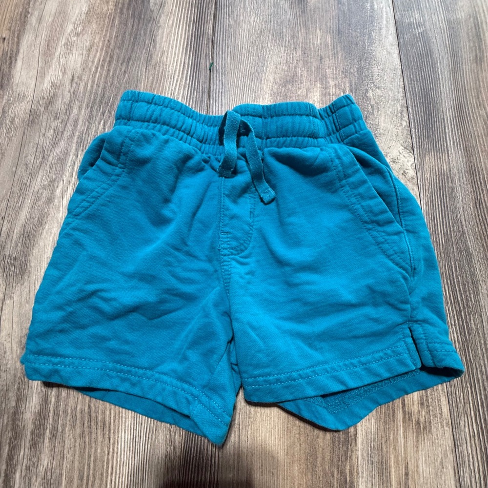 Tea Collection Sweat Shorts Teal Blue Cotton French Terry Playwear 4